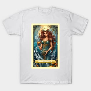 The Temperance Card From the Light Mermaid Tarot Deck. T-Shirt